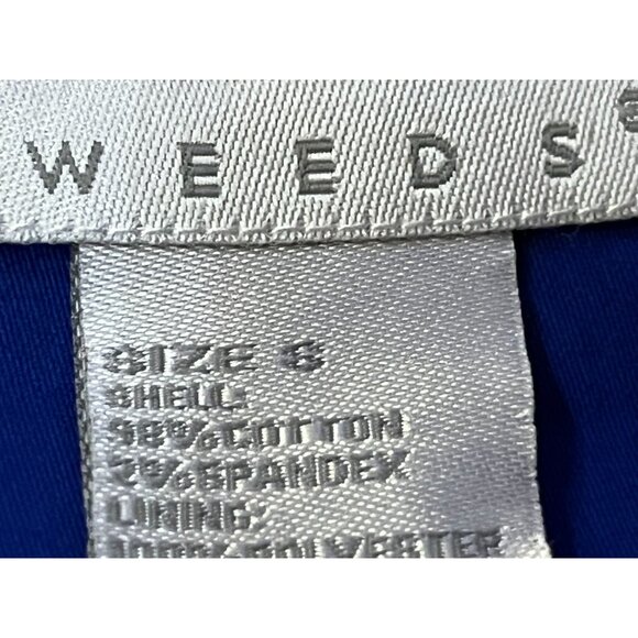 Tweeds Jacket Womens S Blue Button Front 3/4 Sleeve Lined Cotton Blend Used - Picture 14 of 14